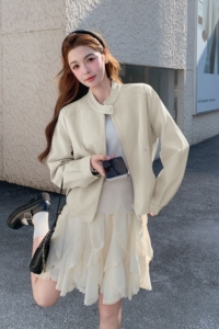 2026新款 现货 数据好 韩版立领皮衣外套153 5201P155K248图片