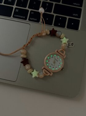 森系夜光星星串珠手表女ins温柔风高颜值手链多巴胺闺蜜一对姐妹