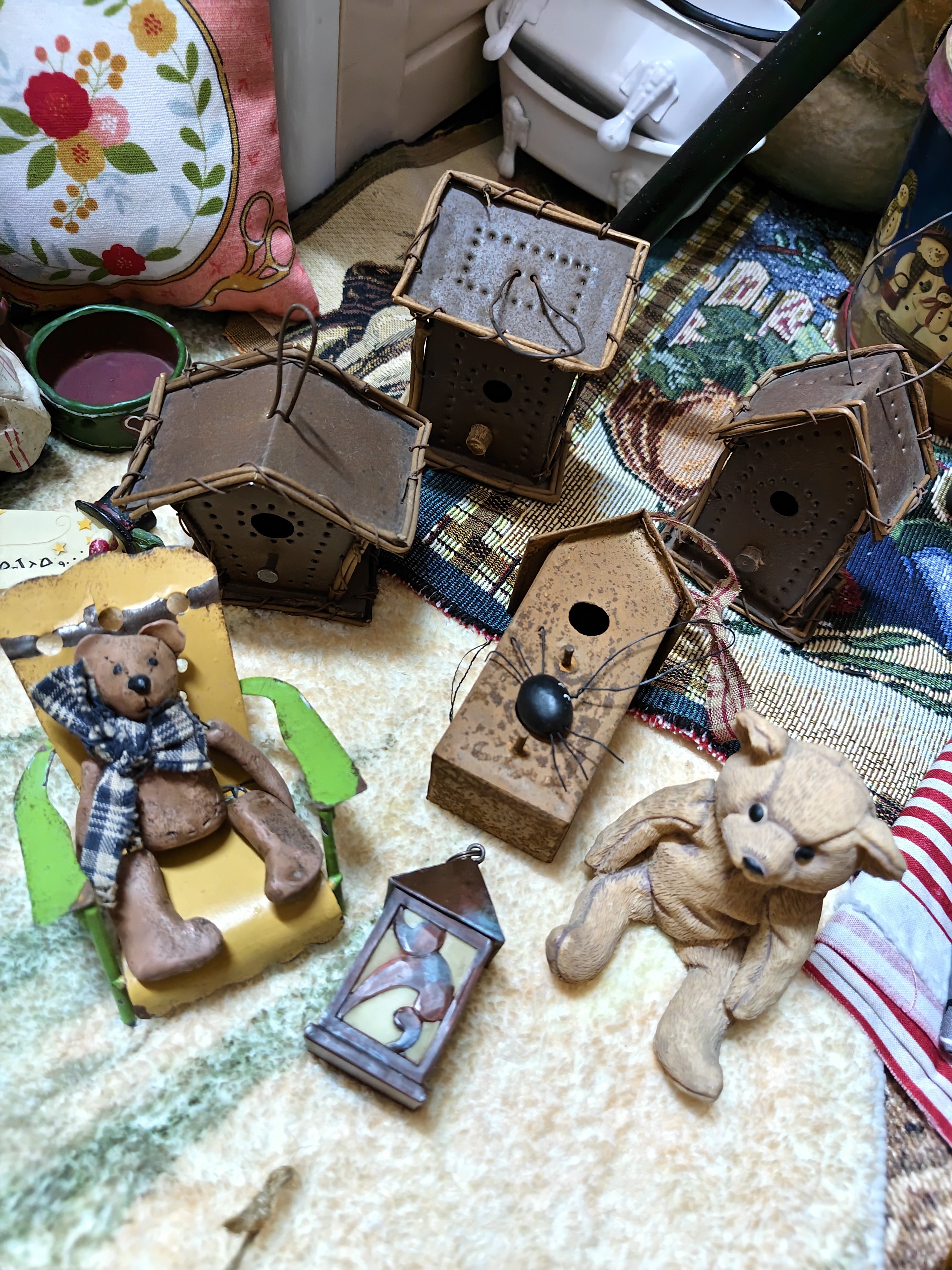 中古二手做旧生锈房子挂件微瑕疵不退不换