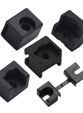 RG001-1-2-3-5-8锁杆导向件紧固件PA6塑料槽配电箱柜门附件定位块