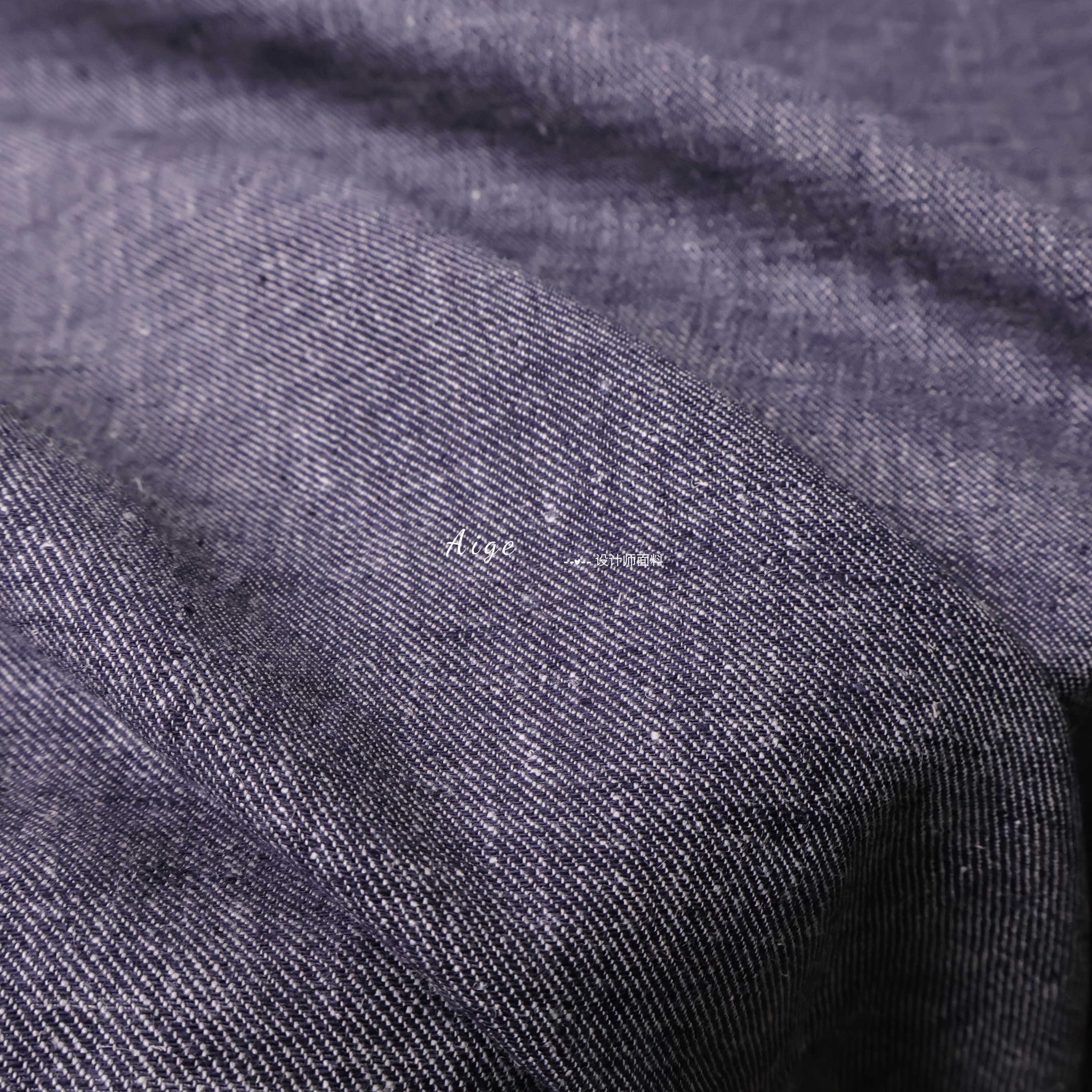 亲肤舒适 牛仔纯色斜纹棉麻亚麻面料套装裤子连衣裙西装服装布料