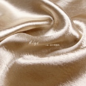 亮面弹力垂感光泽 香槟金色水波纹缎面麻纱缎布料礼服连衣裙面料