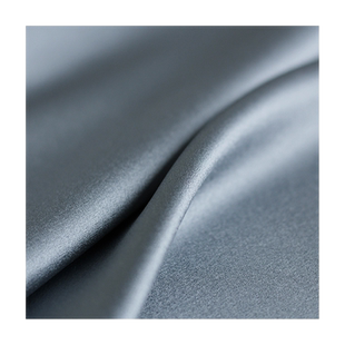 七彩之韵30姆米纯色重磅真丝素绉缎面桑蚕丝绸布料女服装定制面料