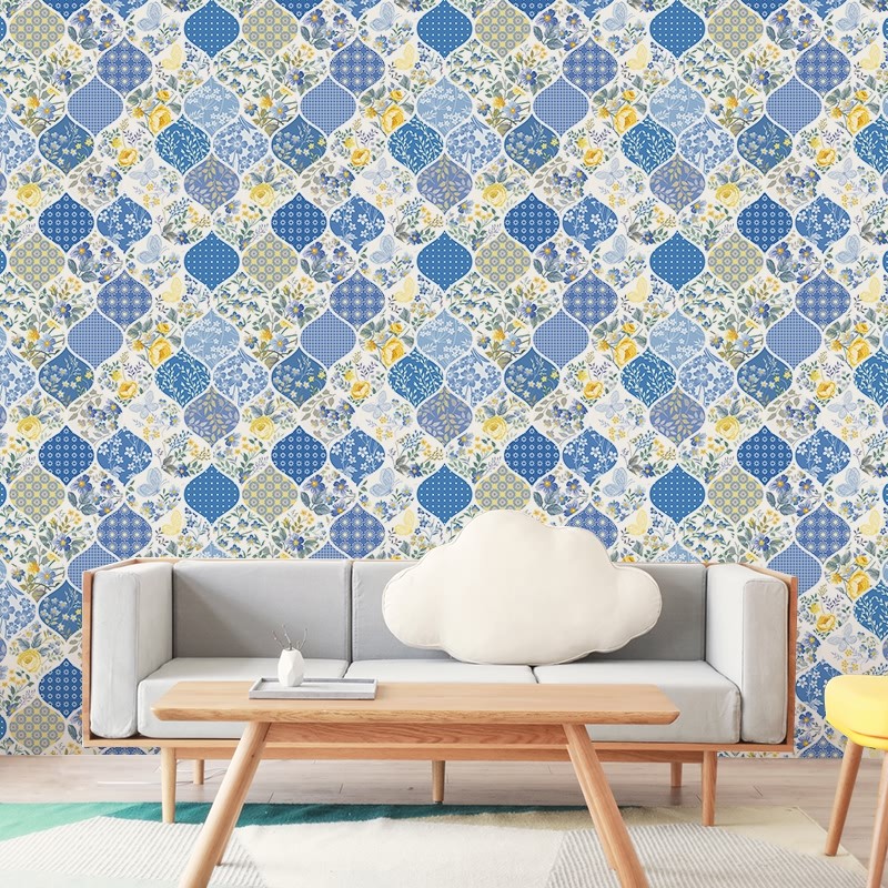 自粘墙贴壁纸客厅装饰地中海地贴厨房防油贴纸卫生间防水瓷砖贴纸