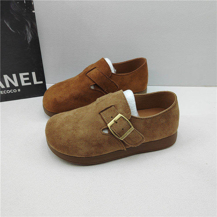 2026年春季新款休闲风勃肯鞋女绒面搭扣乐福鞋舒适百搭女低跟单鞋,女鞋,勃肯鞋/软木鞋,淘宝优惠券,粉丝福利购,淘宝优惠卷