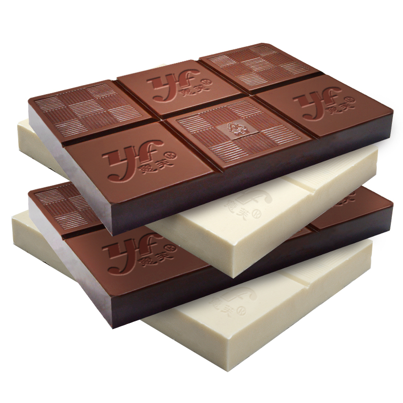 意芙黑白巧克力大块砖烘焙专用原料手工蛋糕商用批发（代可可脂）