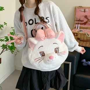 玛丽猫毛绒玩偶包包女2026新款甜美可爱洛丽塔lo大容量单肩斜挎包