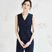 高级羊毛重要场合马夹甲西正装 OFFIY 精英女塑体型 叠穿26早春新