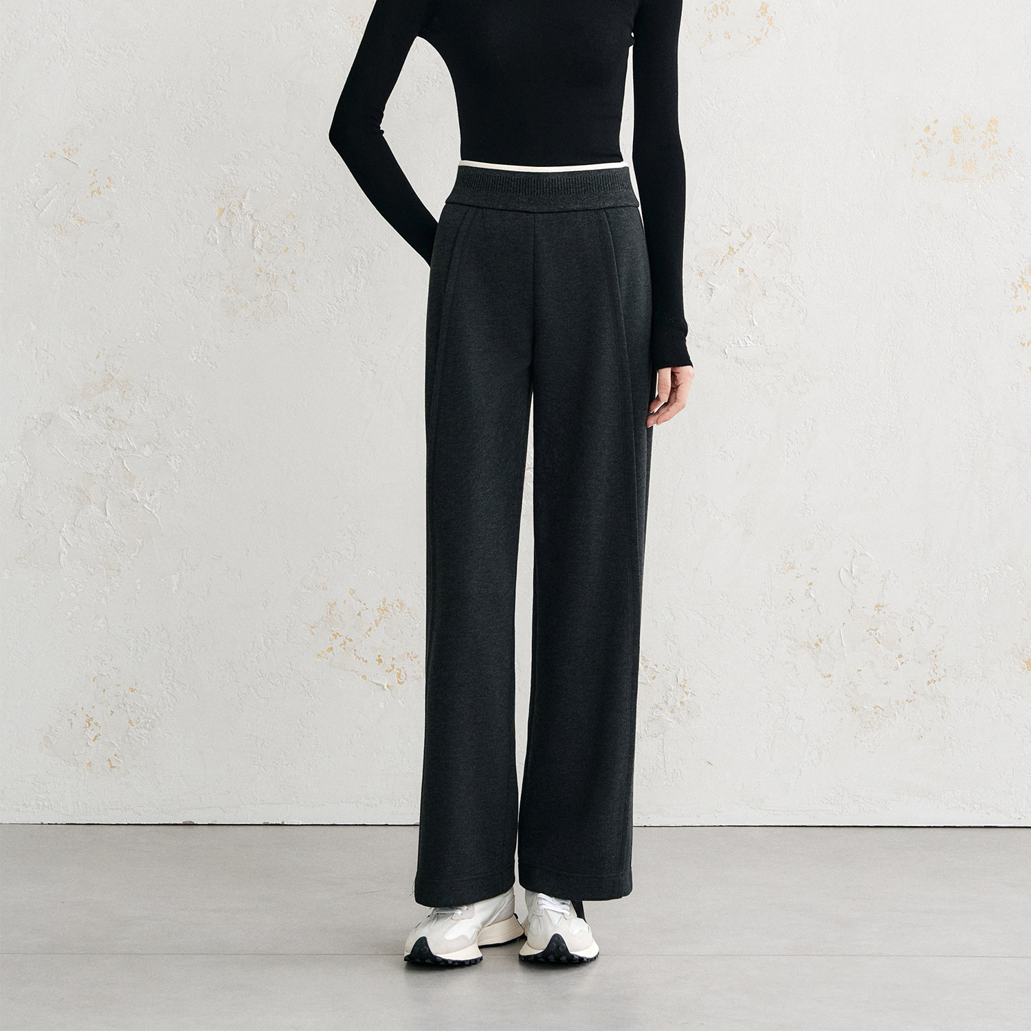 OFFIY-高腰腹舒服好穿 显腿直秋冬松弛垂坠长裤女25新款今年流行,女装/女士精品,休闲裤,淘宝优惠券,粉丝福利购,淘宝优惠卷