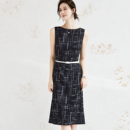 连衣裙26春夏新款 OFFIY 高智黑白超好看高级职业商务漂亮裙子修身