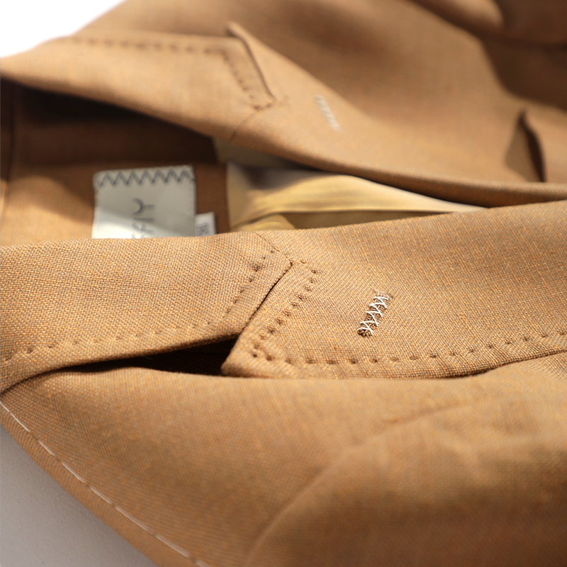 有帆长袖职业金扣羊毛西装女