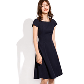 OFFIY 连衣裙 千金气质职业小黑裙短袖 轻奢牌fox 好坪无数