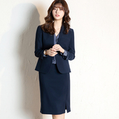 高级简约气质 超高级无领通勤修身 职业套装 OFFIY 小西装 外套女