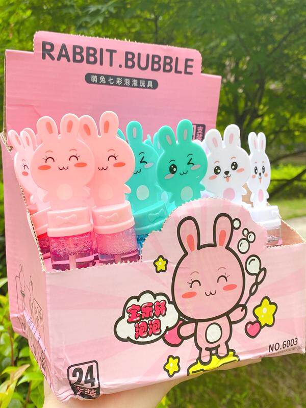 KIDS BLOW BUBBLE TOYS MINI HAND HELD BABY CHILDHOOD STALL PARK OUTDOOR CARTOON BOY GIRL BUBBLE STICK