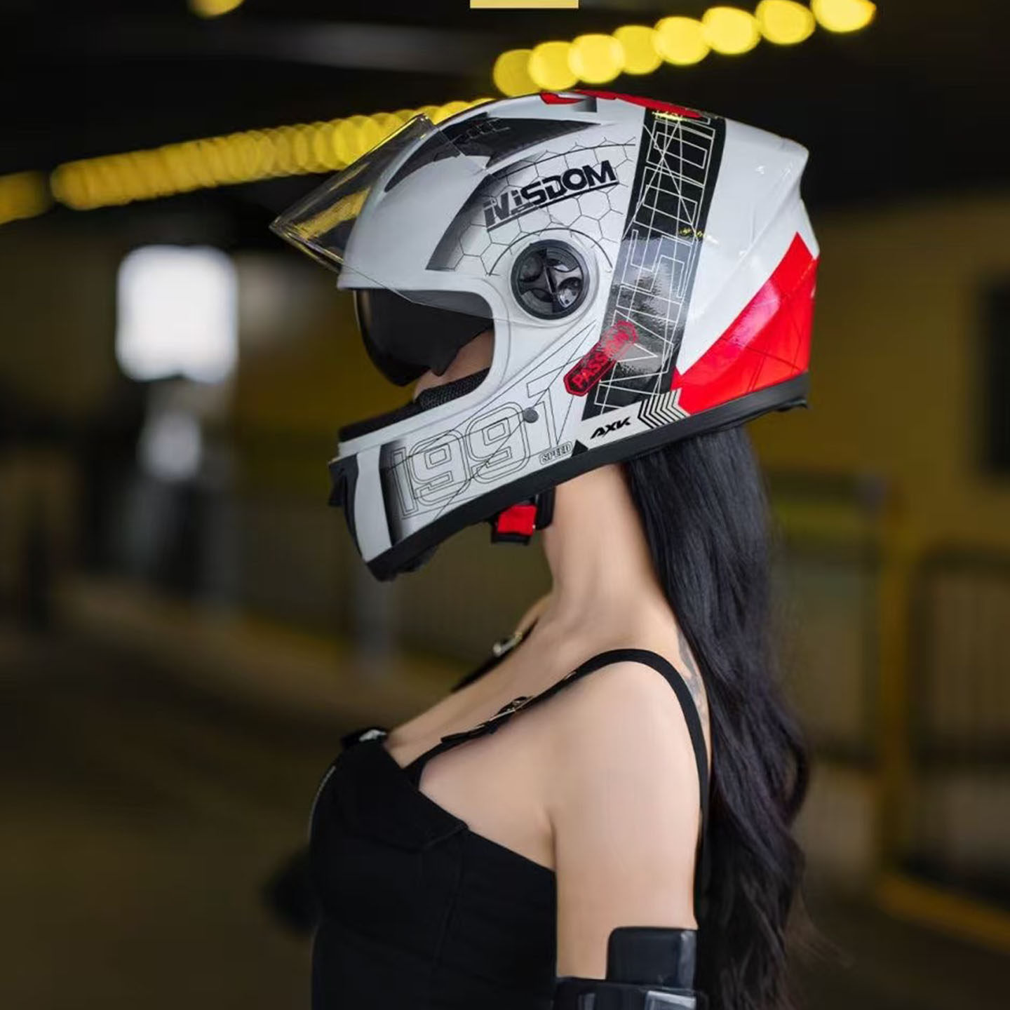 3C认证骑行双镜片摩托车头盔四季通用安全帽冬DOT认证电动自行车