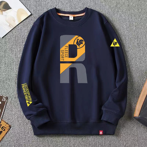 法国大公鸡卫衣男2025常规春秋中国国潮ins 圆领大码高级感外穿