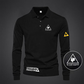 商务时尚 T恤男抗菌透气新款 潮流翻领帅气秋冬款 2025港风POLO长袖