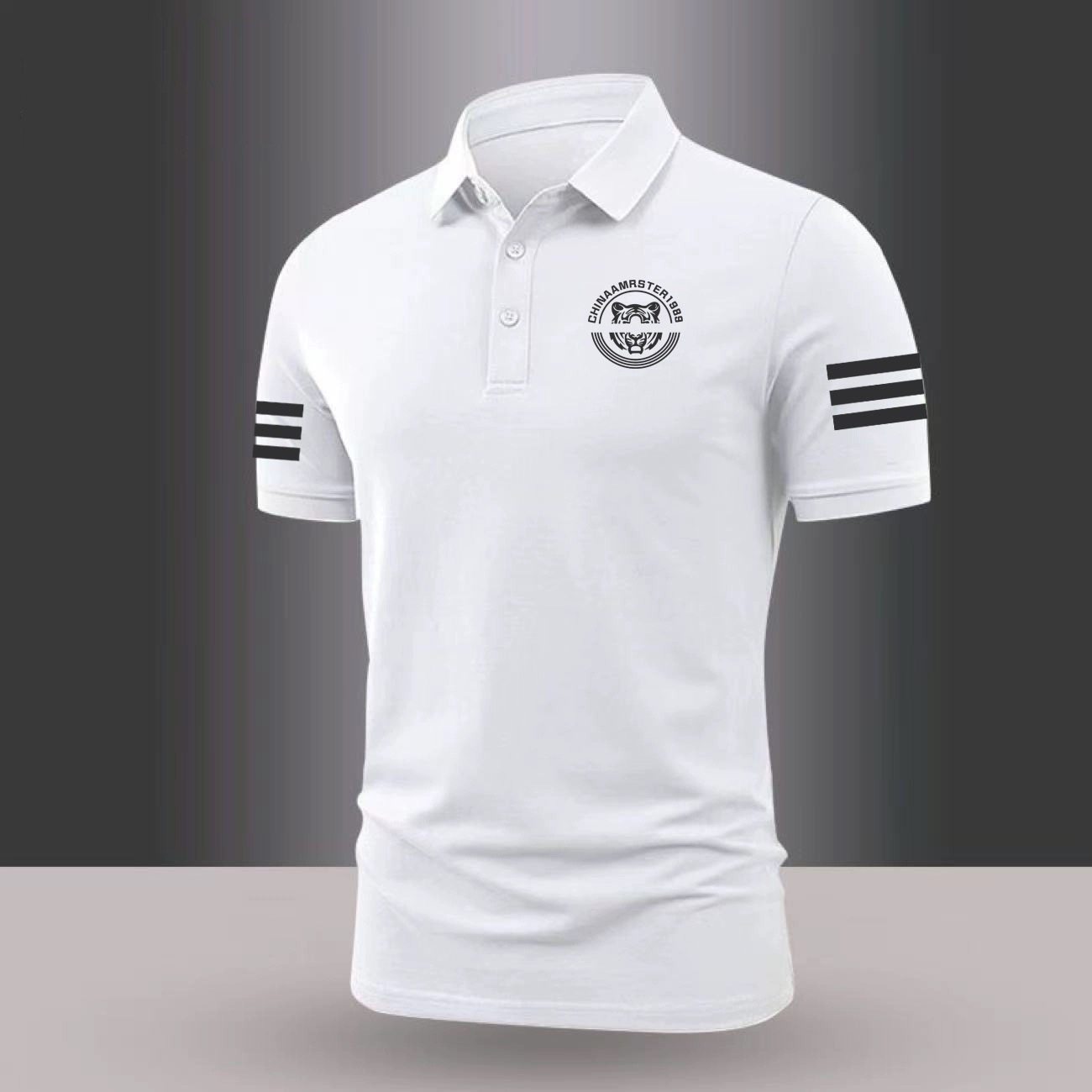 2026法国公鸡新款短袖POLO休闲商务百搭潮流夏季男士T恤翻领上衣
