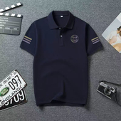 短袖 t恤冰丝宽松休闲商务Polo衫 男夏季 2025法国公鸡新款 半袖 翻领