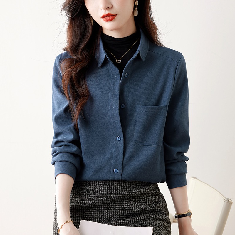 叠穿磨毛衬衫女灯芯绒衬衣上衣