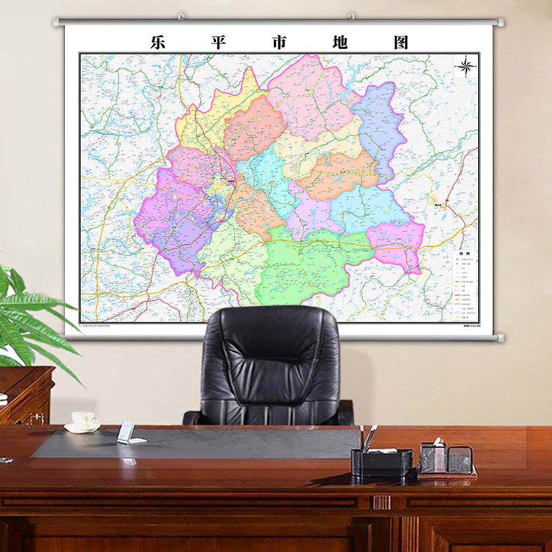 乐平市地图行政交通地形带框城区街道2023办公室行政区划定制