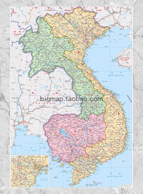 越南地图中文版 外贸公司工厂旅游公司旅行社自由行