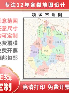 新款项城市地图定制省市县区书房办公室装饰画行政街道图