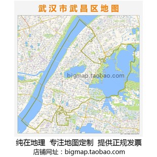武汉市武昌区地图 路线定制2026城市街道区域划分贴图