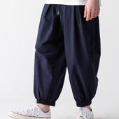 水洗哈伦裤 23aw宽松可调节工装 日系潮牌 city boy长裤 裤 松紧休闲裤