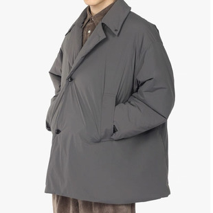 西山好牛25年新款中长款灰色棉衣N.H加厚棉衣防水外套余文乐同款