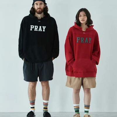 休闲外套连帽卫衣日系复古