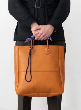 BARDOC VINTAGE 树膏牛皮半手工通勤托特tote公文包手提包男女款