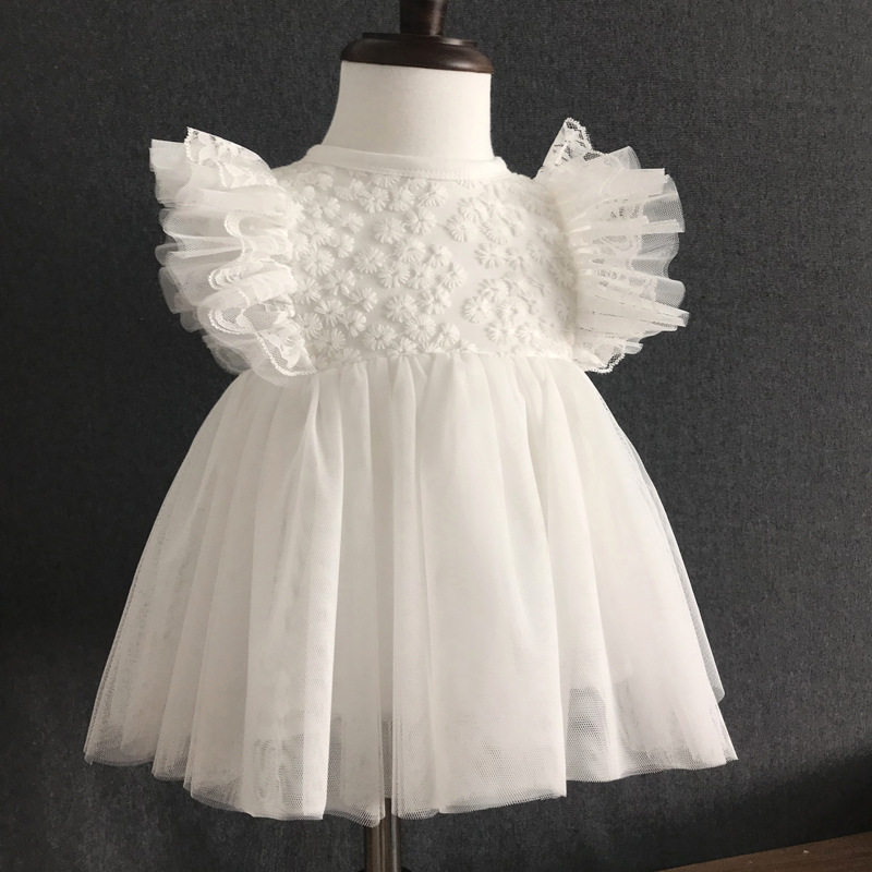 女宝宝连衣裙夏季婴幼儿公主纱裙满月礼服蓬蓬裙儿童裙子周岁6-12
