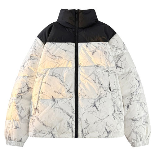 拉夏贝尔美式潮牌立领羽绒服男士