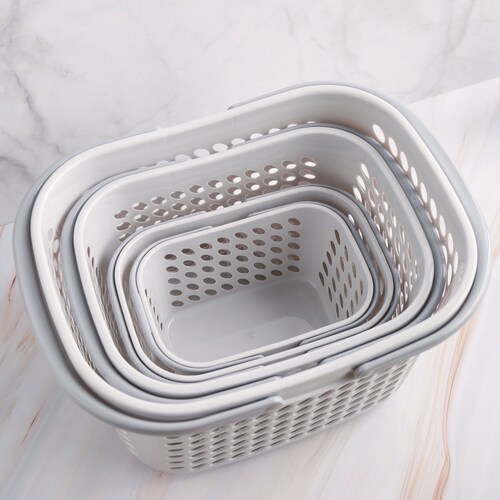 乔峰加厚提篮购物篮塑料手提篮