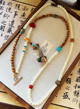 国风新中式手机斜挎链手机夹挂链链条防丢手机挂链手机挂绳可背