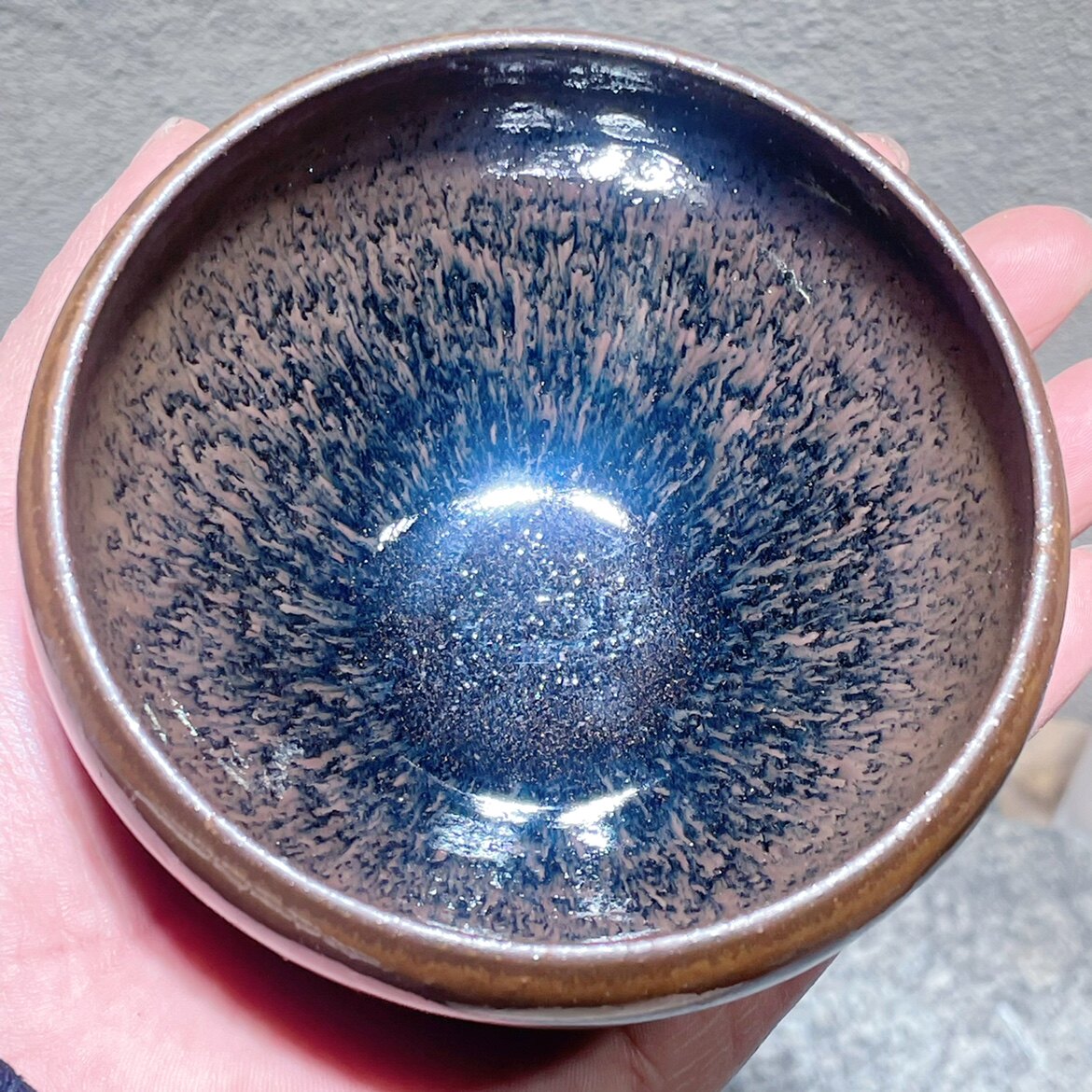 正品10口径熊忠贵建盏龙窑柴烧杯精品熊钵中大号主人杯扭扭毫兔毫