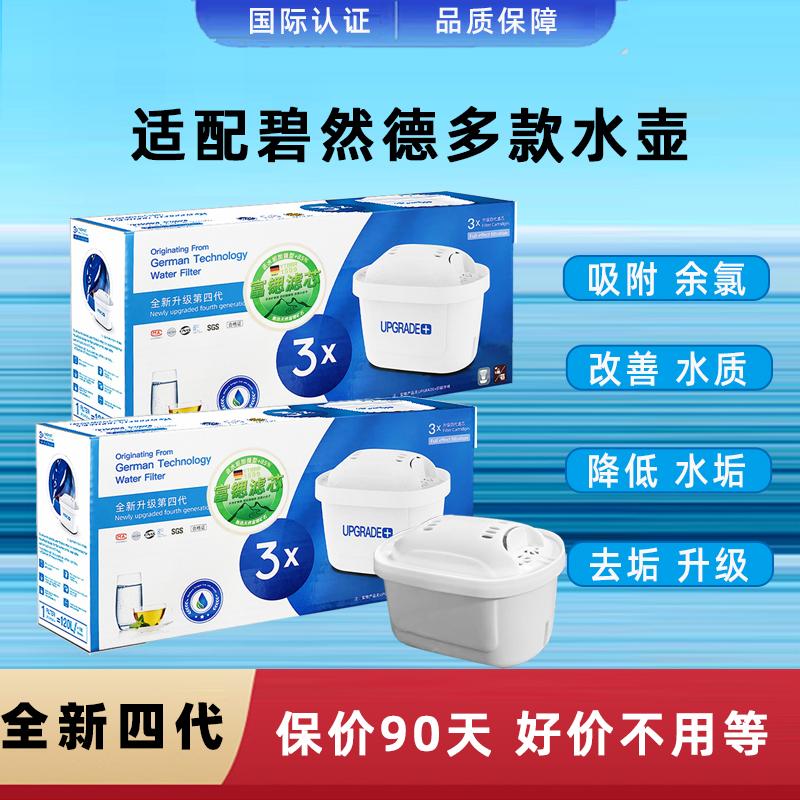 德国brita碧然德适配滤水壶滤芯