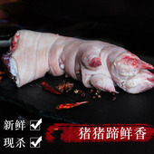 新鲜生猪蹄猪脚生态现杀猪肉无饲料散养土猪肉生鲜猪手1只约3斤