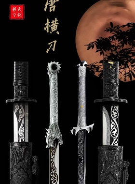 唐横刀龙泉镇宅宝剑绣春刀清刀锰钢刀剑唐剑刀具防身冷兵器未开刃