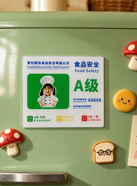 搞怪diy食品安全公示牌