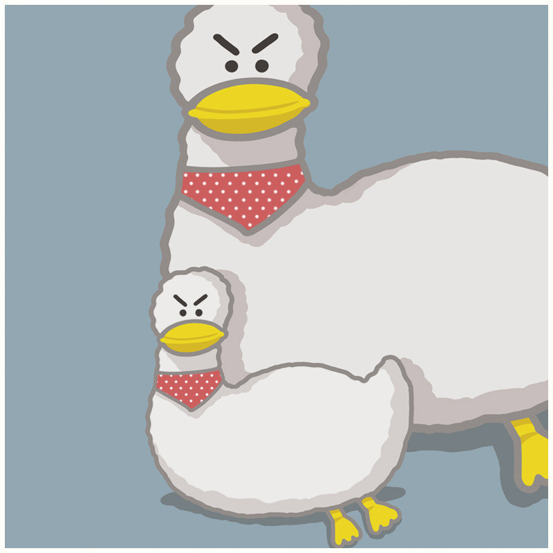 「这么丑的鸭子下海只配做保安」毛绒公仔鸭沙雕玩偶沙发抱枕靠垫