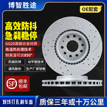 适用标致301 307 308 408 508 206 207 3008 4008 5008高碳刹车盘