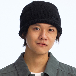 化学制品 秋日堆堆针织帽 C4_BLK CRM_BEANIE 木村拓哉