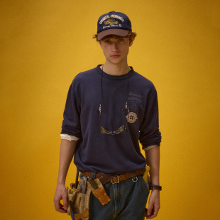 T恤 化学制品 长袖 系列 T4_NVY_GRY_LONGSLEEVES 工装