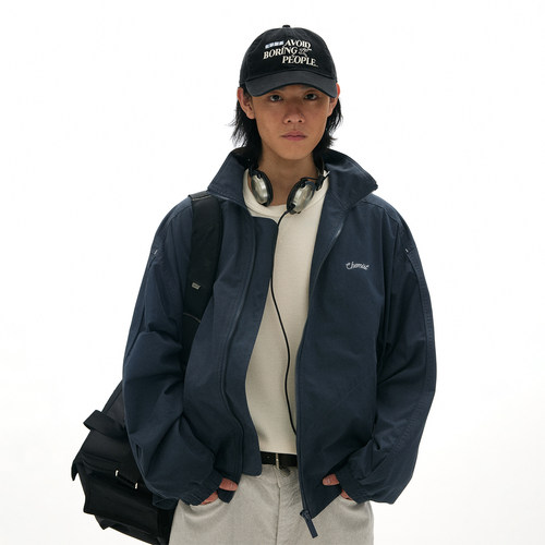 化学制品 90s机场街拍 厚实运动夹克 J3_BLU_TRACKJACKET