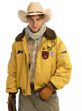 化学制品 阿拉斯加猎鹿人 毛领冰原B-15夹克 J4_DGY/_B-15JACKET