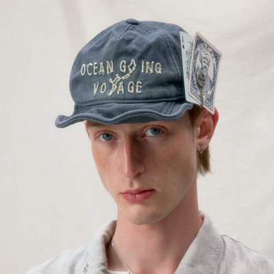 化学制品 航海地图 日晒翘檐帽  C1_BLU/YLW_CAP
