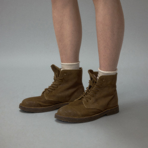 化学制品 中古商店 旧洋馆牛反绒德比靴 F5_BLK/BWN_DERBYBOOT