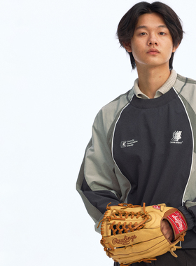 化学制品 越野跑 90'S复古运动卫衣 H2_GRY/BLU_CREWNECK_190G